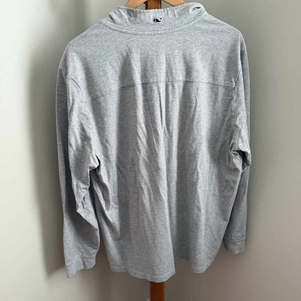 Vineyard Vines Men’s XL Grey 1/4 Zip Long Sleeve Shep Shirt - Picture 6 of 6